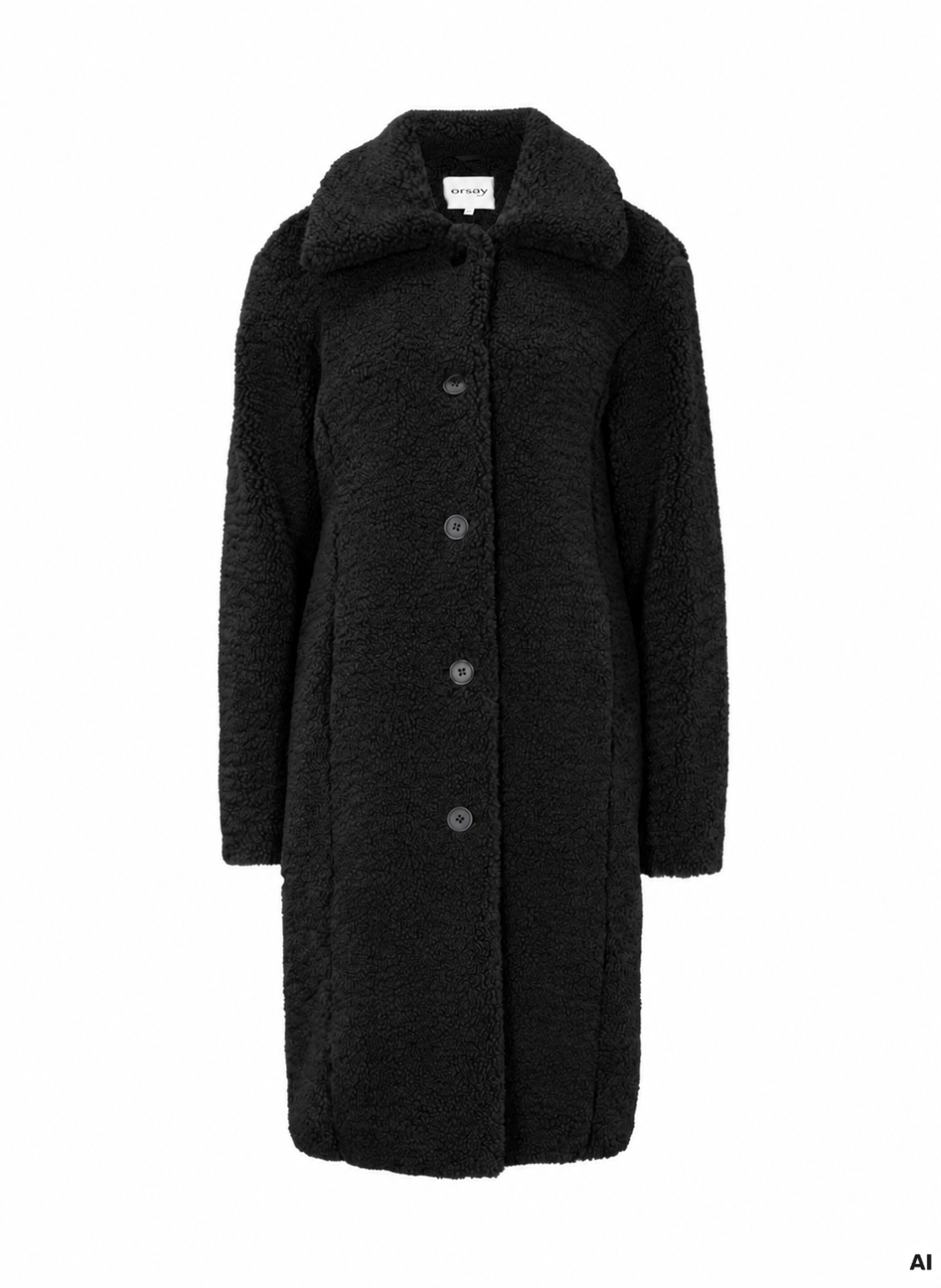 Schwarzer Damenmantel ORSAY - 004