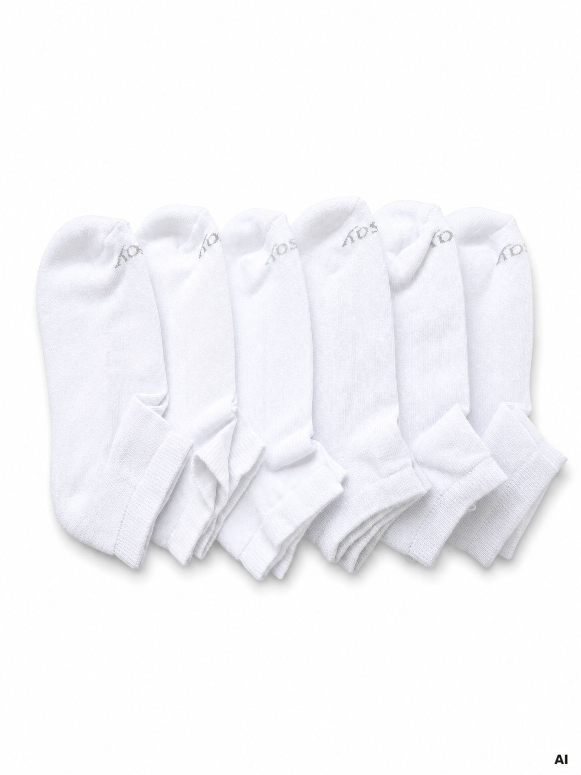 Weiße Damen-Knöchelsocken 6er-Pack ORSAY - 001
