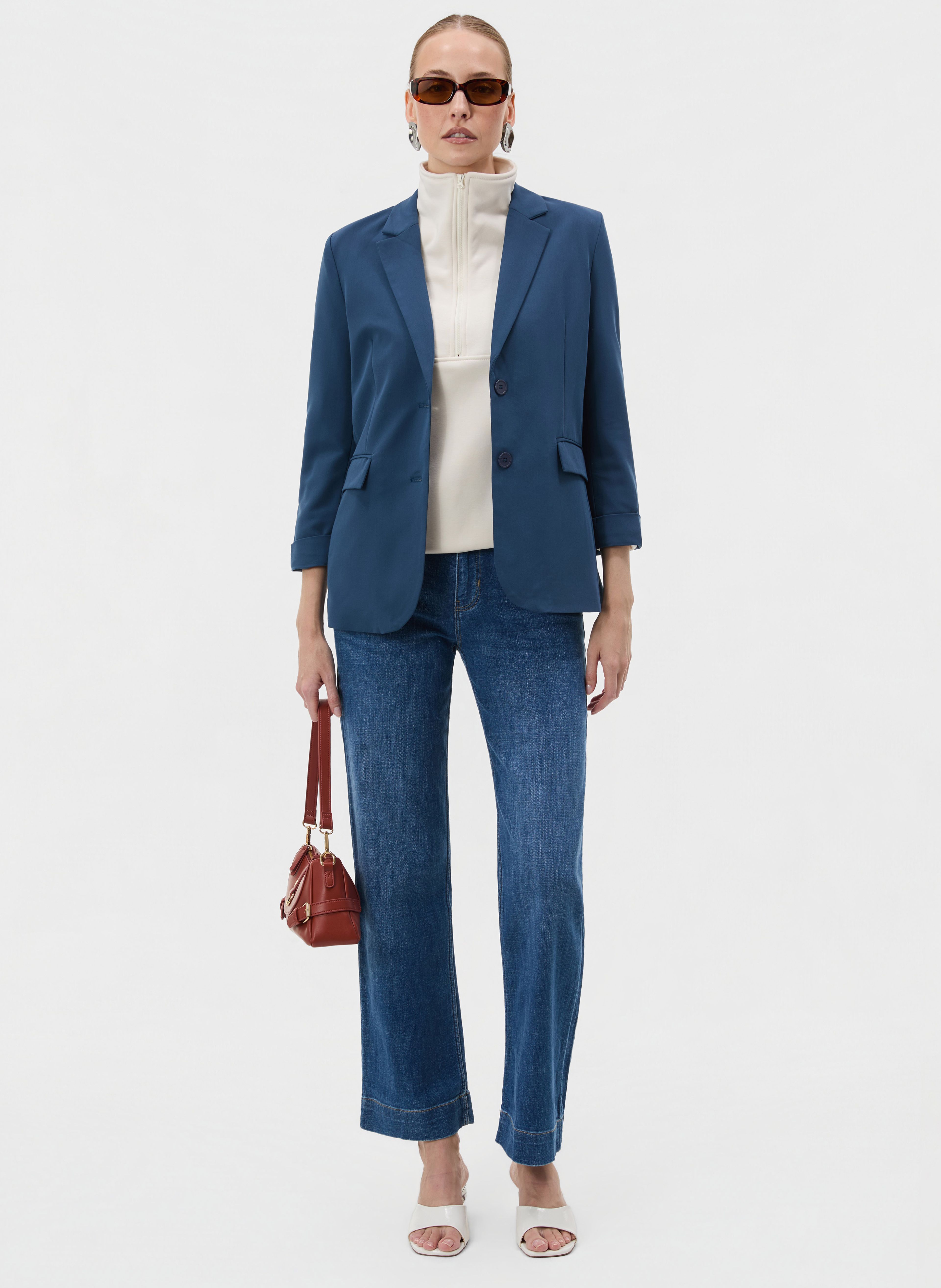 Dunkelblauer Damenblazer ORSAY - 004
