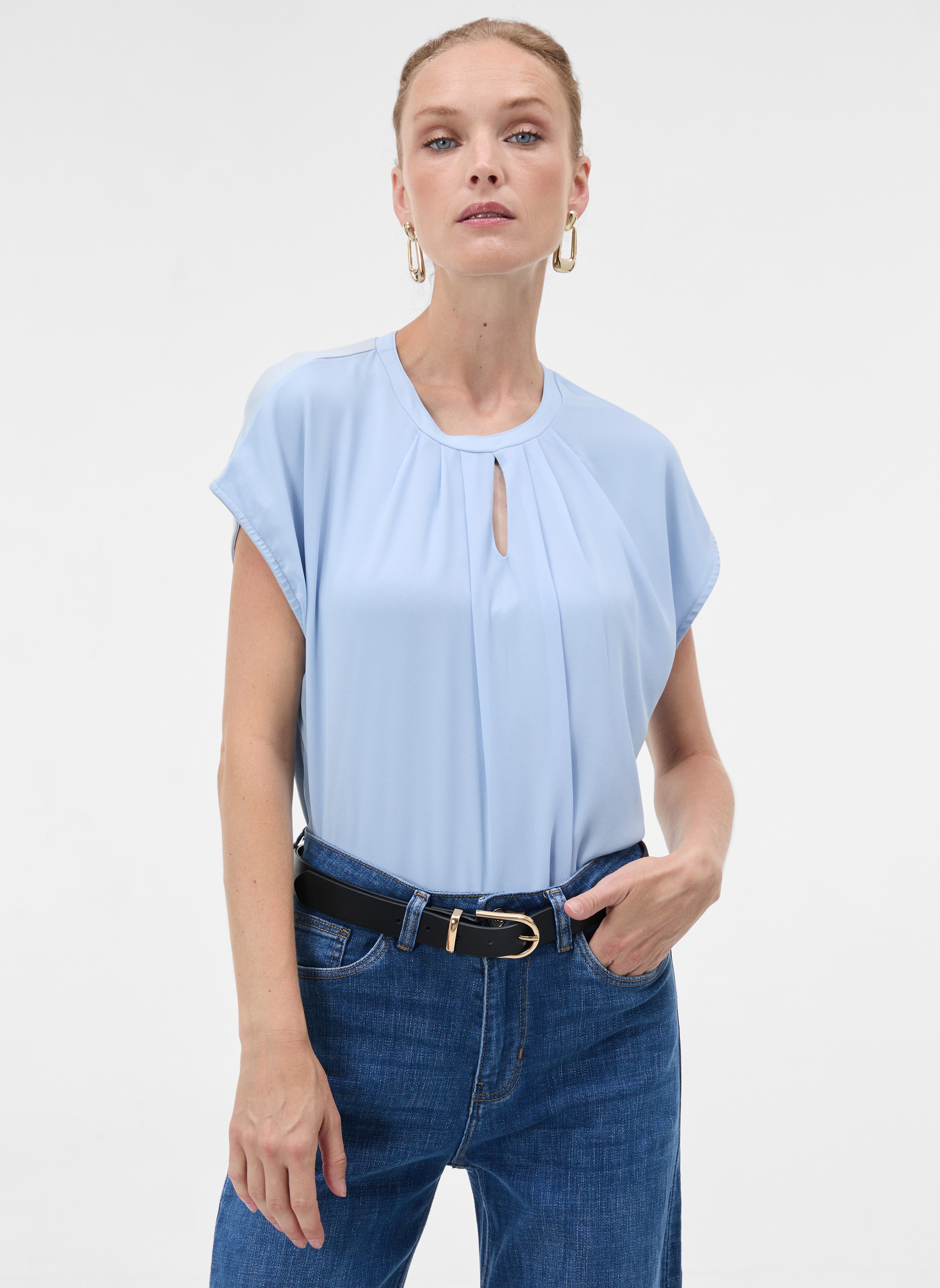 Modrá dámska halenka ORSAY - 002