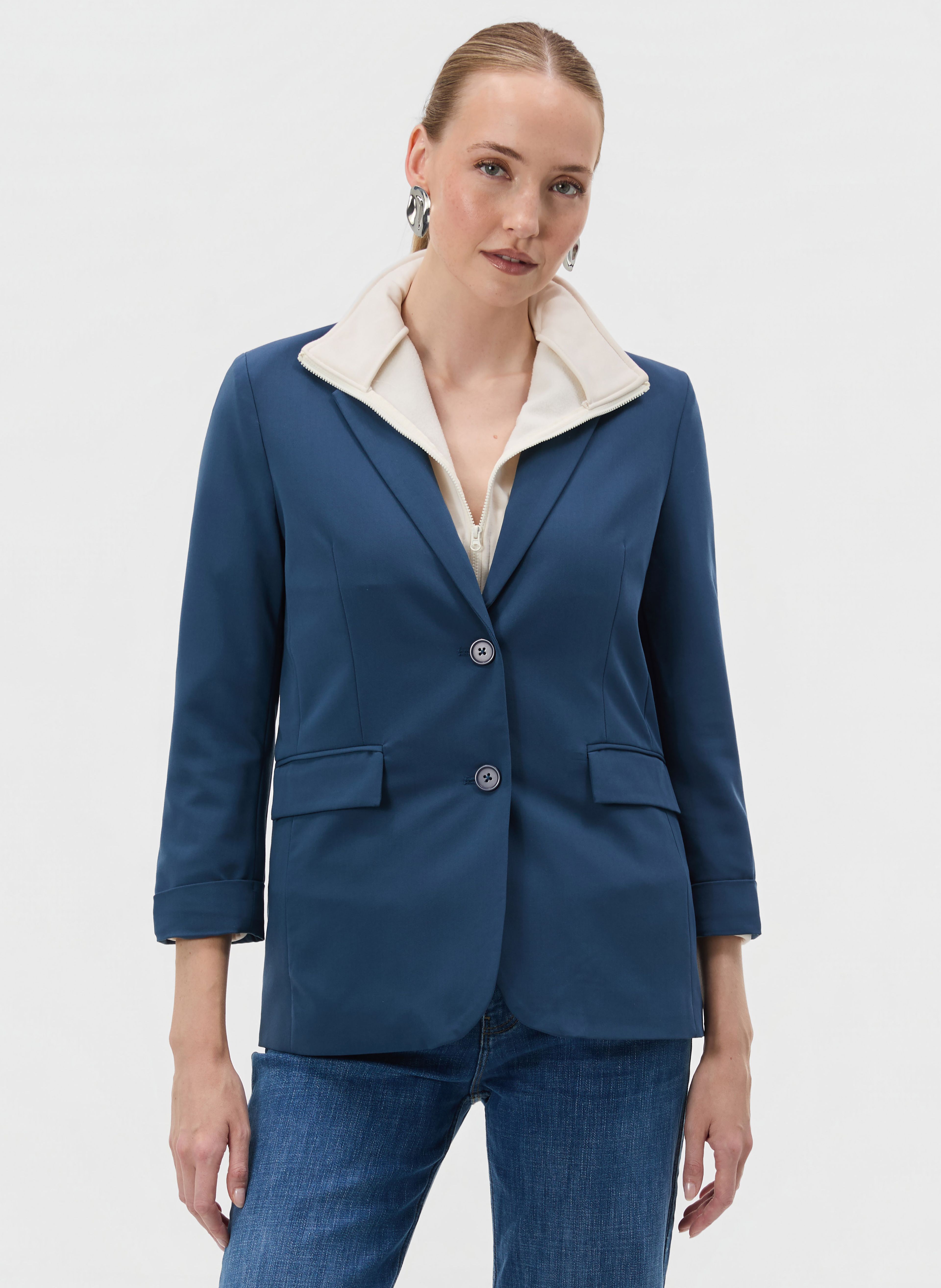 Dunkelblauer Damenblazer ORSAY - 002