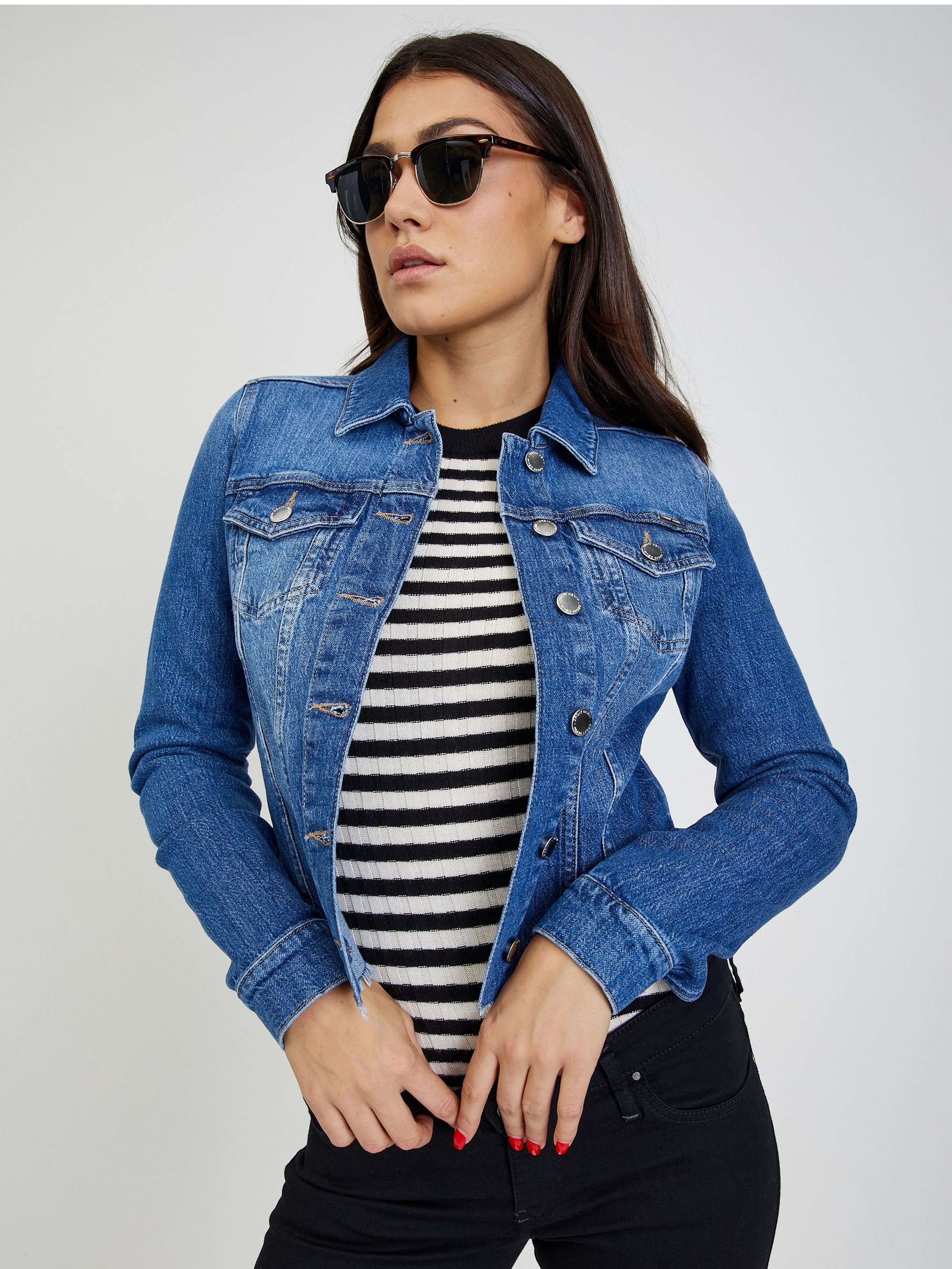 Blaue Jeansjacke ORSAY