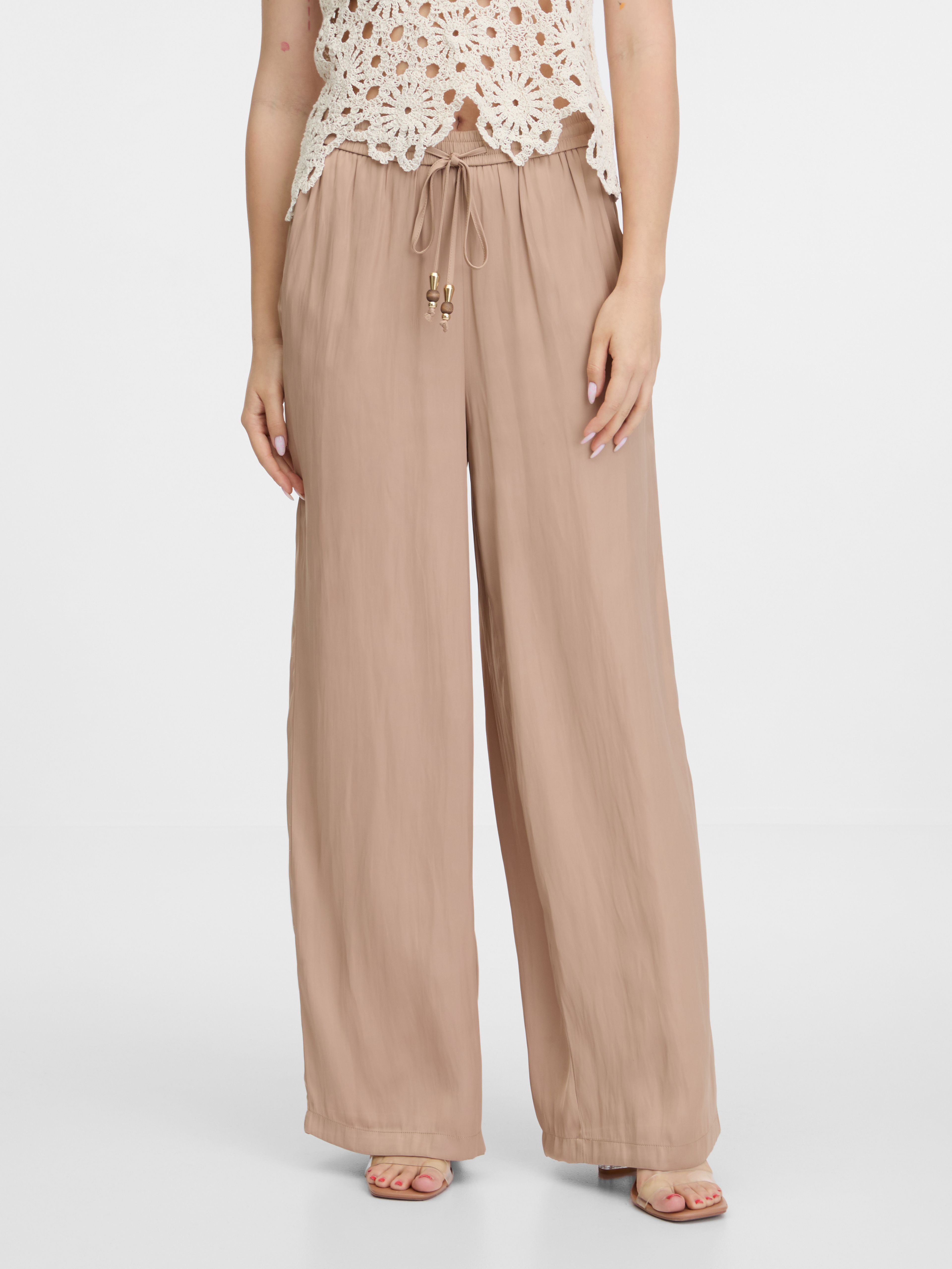 Beige weite Damenhose ORSAY