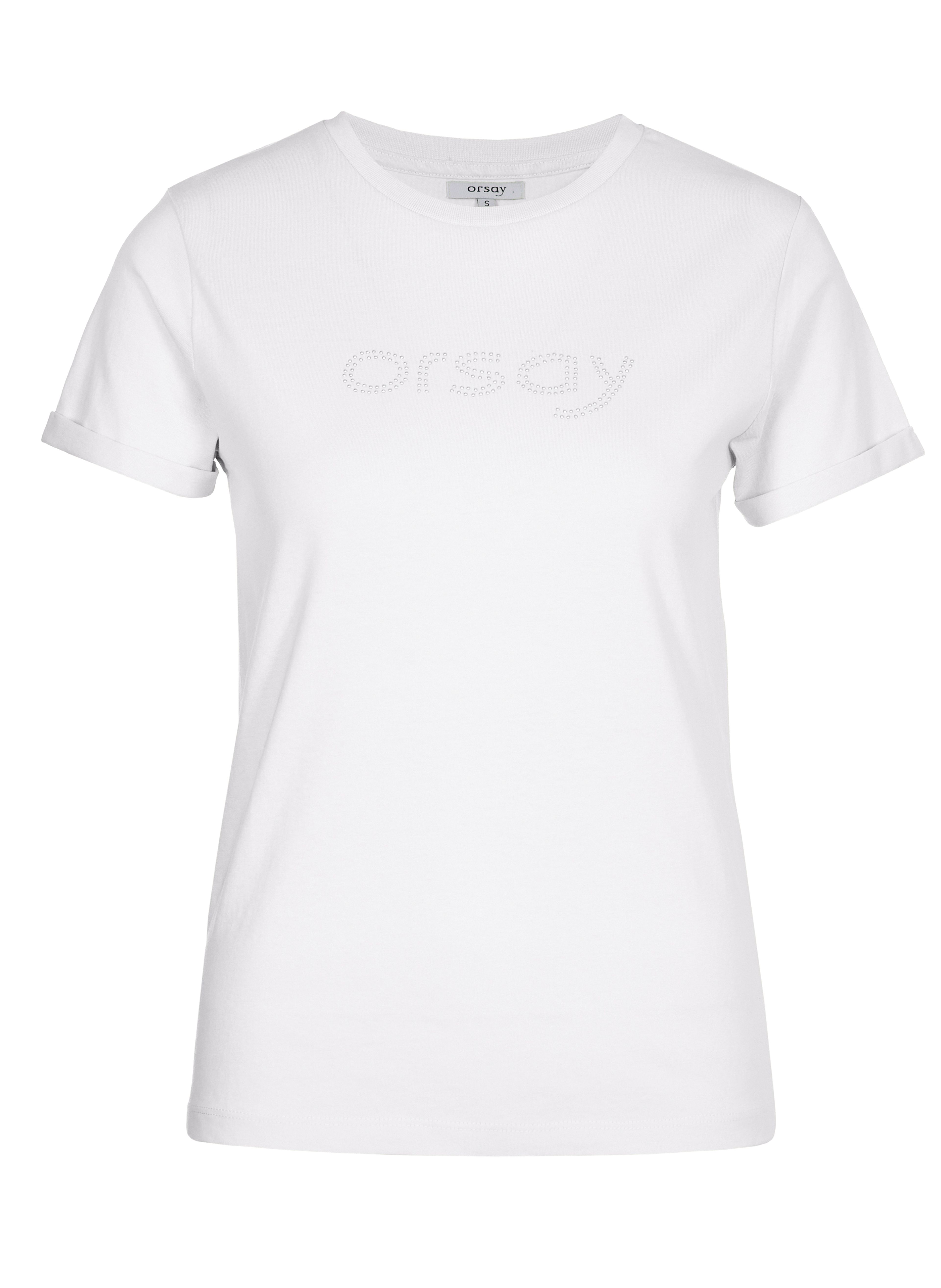 Biały damski t-shirt z krótkim rękawem ORSAY - 005