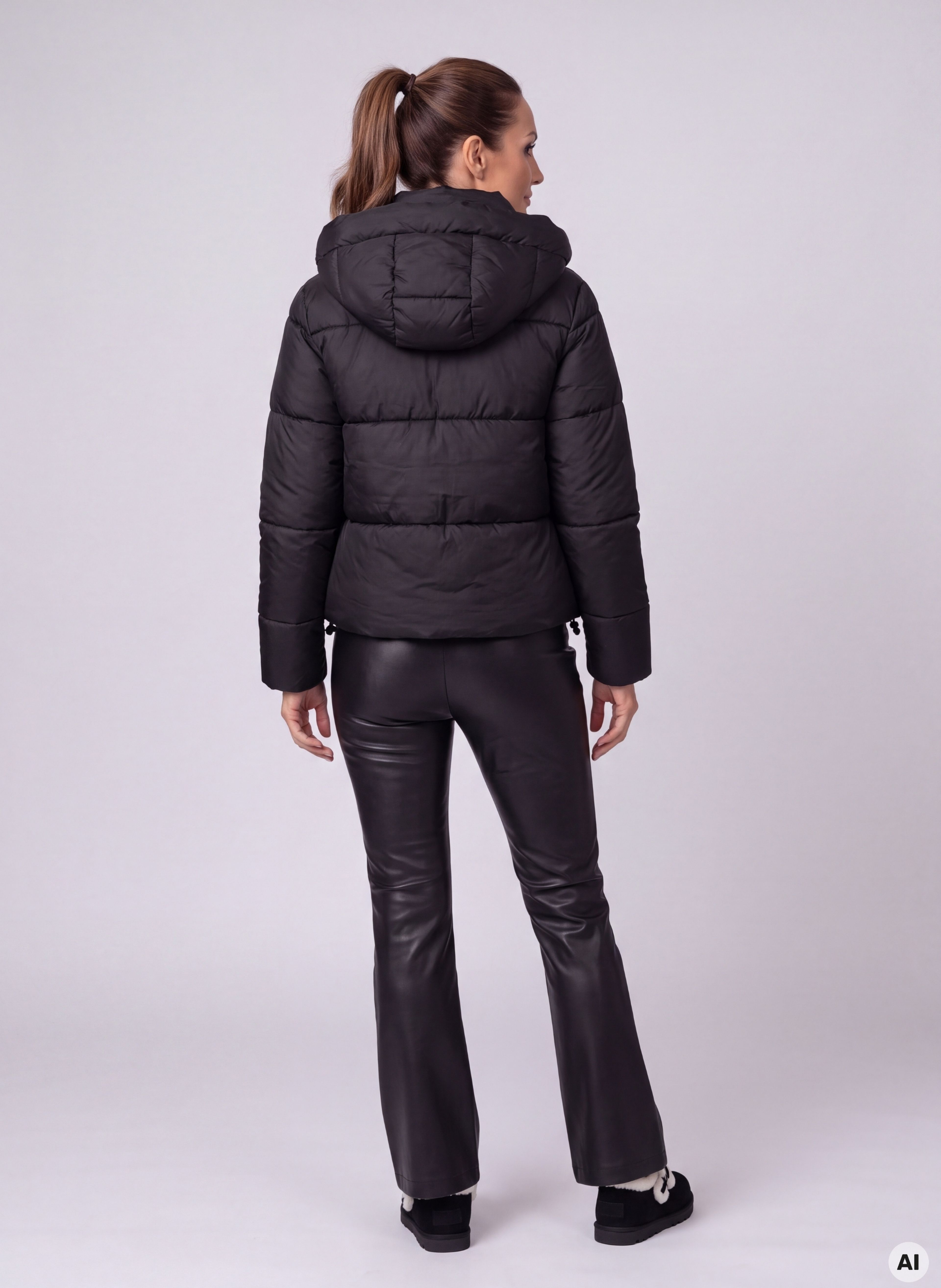 Schwarze Damen-Winterjacke ORSAY - 002