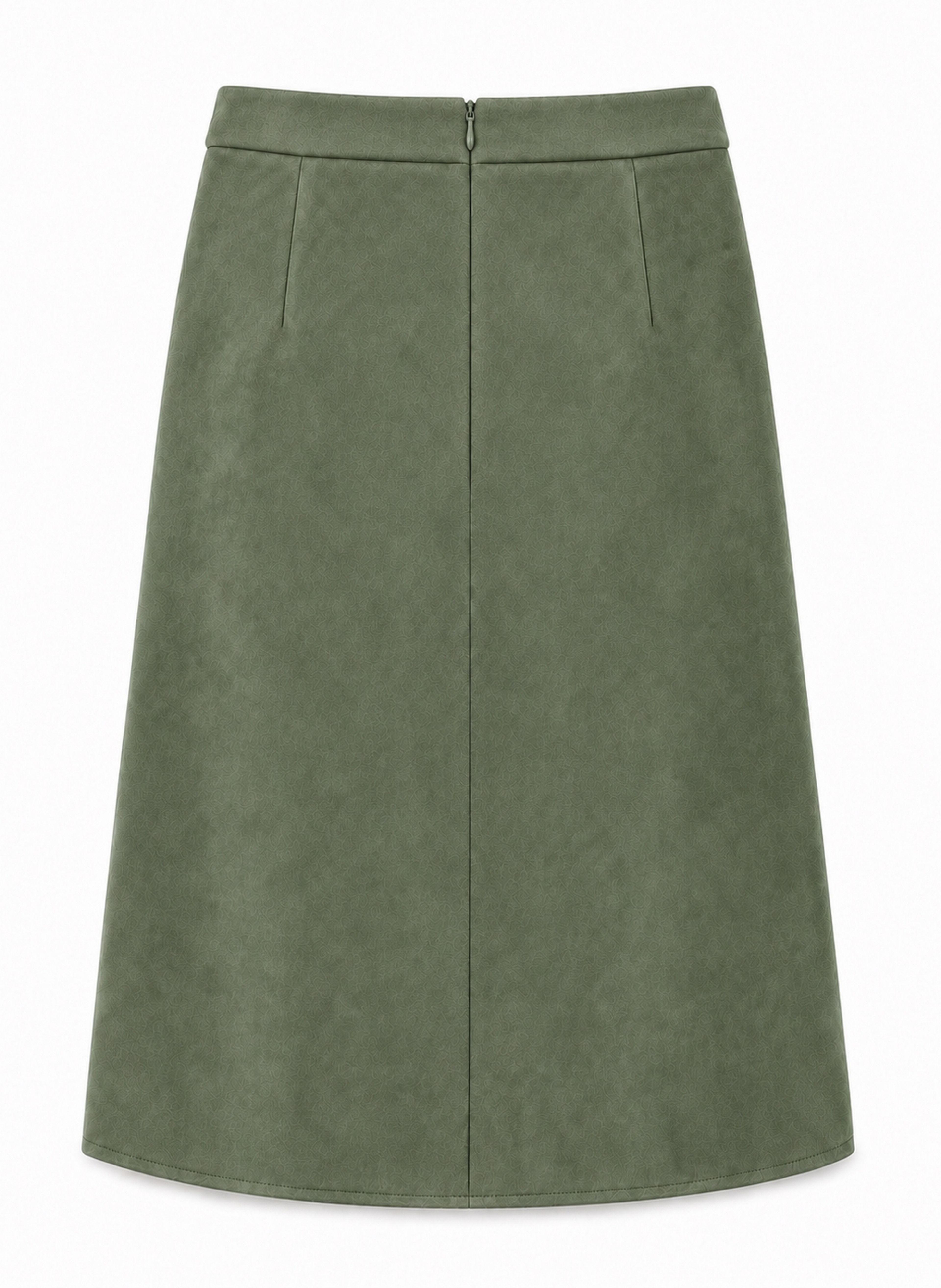 Damska spódnica midi khaki o kroju litery A ORSAY - 006