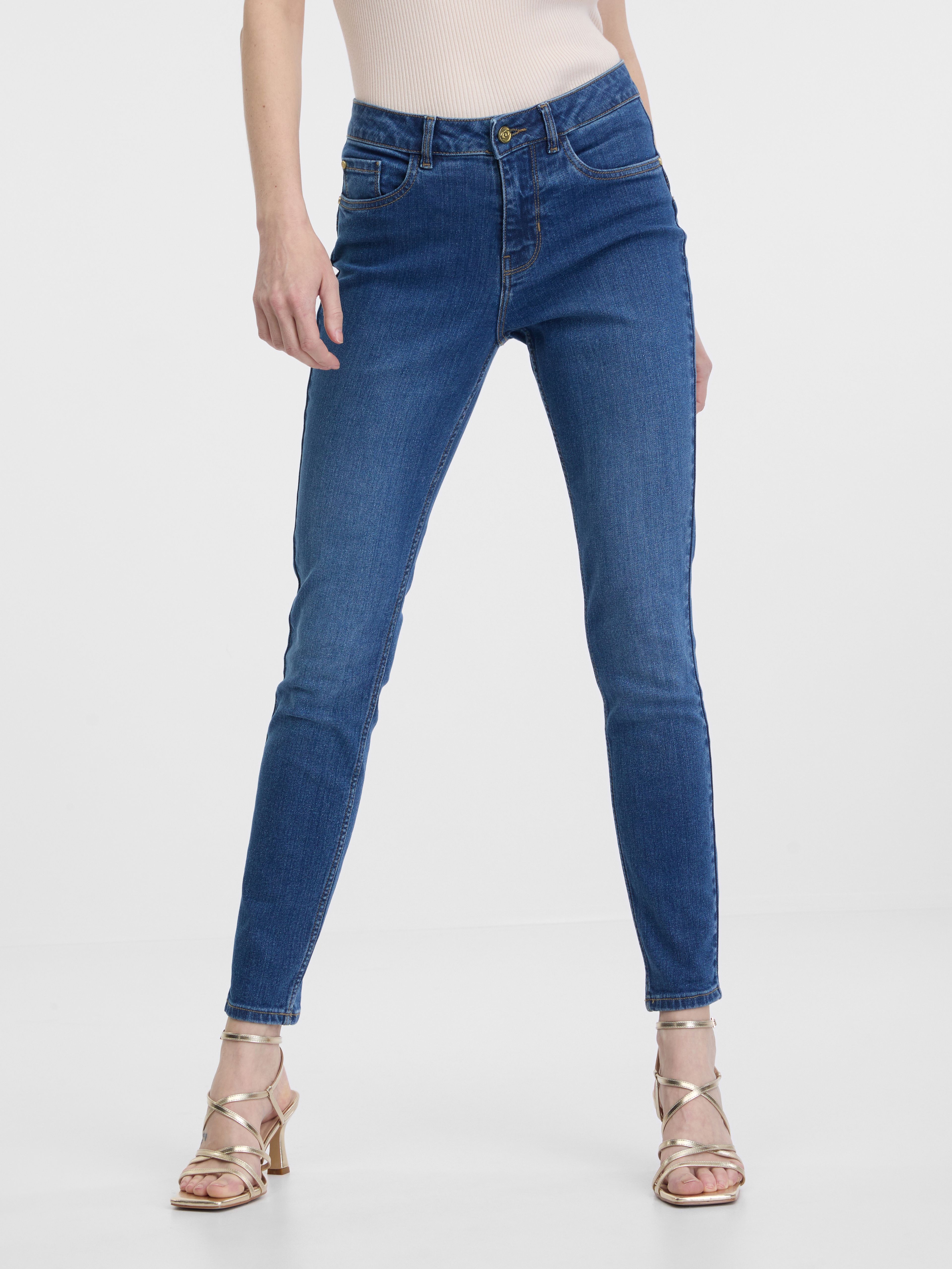 Blugi skinny albastru pentru femei ORSAY